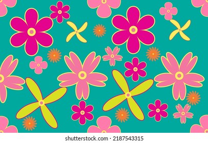abstract pattern Flower illustration, vector, printable, background or wallpaper.