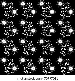 abstract pattern with flowers. illustration.