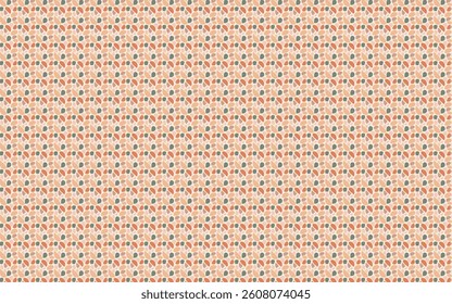 Abstract pattern with flowing organic shapes in apricot, terracotta, olive green, and warm beige, modern eco-friendly design, soft texture, seamless repeat