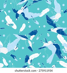 ABSTRACT PATTERN : FLYING WITH A BIRD 01