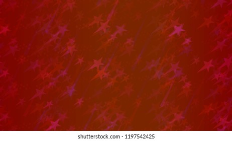 An abstract pattern of flying stars, triangular elements and circles. A modern design element for wallpaper, tiles, packaging, textiles, covers.