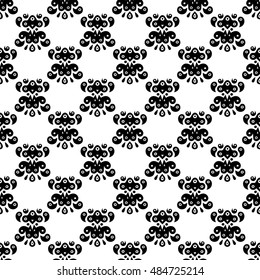 Abstract pattern with folk ornament in the Mexican style. It can be used as a background for your blog, online store, stylish wallpapers or for printing on fabric.