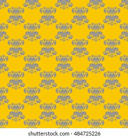 Abstract pattern with folk ornament in the Mexican style. It can be used as a background for your blog, online store, stylish wallpapers or for printing on fabric.