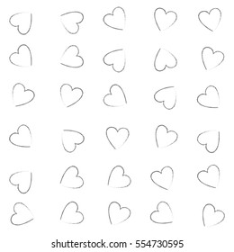 Abstract pattern. Free hand style seamless vector.