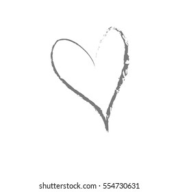 Abstract pattern. Free hand style vector heart.