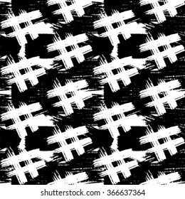 Abstract pattern. Freehand drawing. Black and white