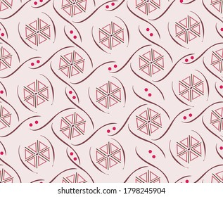 Abstract Pattern. Abstract Geometric Background. Classic abstract background with geometric shapes.