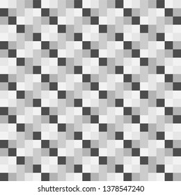 Abstract pattern. Geometric pattern, black and white squares. Seamless