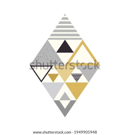 Abstract pattern of geometric colored shapes. Vector illustration