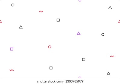 Abstract pattern with geometric figures
