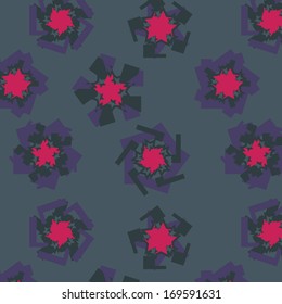 Abstract pattern with geometric kaleidoscope 
