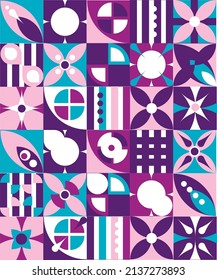 Abstract pattern of geometric shapes