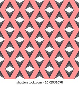 Abstract pattern of geometric shapes. Beautiful seamless pattern. Modern graphic design in digital style with multicolored geometric shapes.