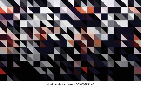 Abstract pattern of geometric shapes. Color gradient mosaic backdrop. Geometric  triangular background, vector