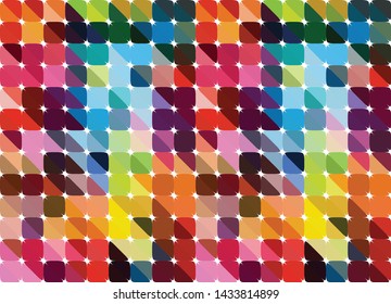Abstract pattern of geometric shapes. Colorful gradient mosaic backdrop. Geometric  triangular background, vector
