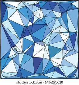 Abstract pattern of geometric shapes. Colorful gradient mosaic backdrop. Geometric  triangular background, vector

