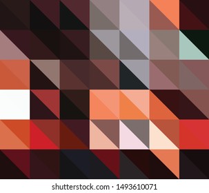 Abstract pattern of geometric shapes. Colorful gradient mosaic backdrop. Geometric  triangular background, vector