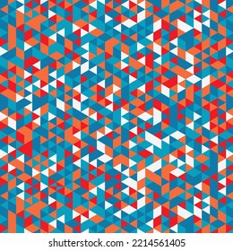 Abstract pattern of geometric shapes. Colorful mosaic backdrop. Geometric hipster triangular background, vector illustration background
