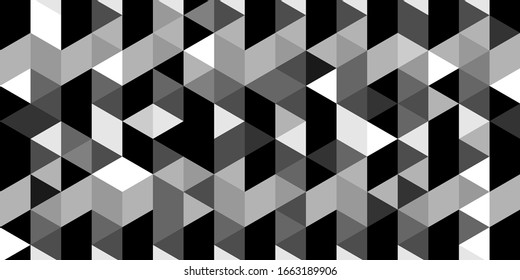 Abstract pattern of geometric shapes. Gray rhombuses mosaic. Modern vector background