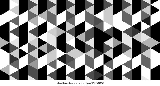 Abstract pattern of geometric shapes. Gray rhombuses mosaic. Modern vector background