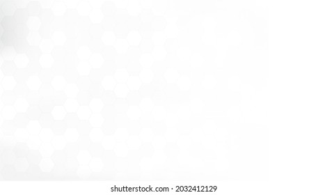Abstract pattern of geometric shapes hexagon. Gradient mosaic backdrop. White honeycomb hexagon background, light and shadow. Vector EPS10.