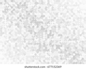 Abstract pattern of geometric shapes. Light gray mosaic background. Geometric round background vector illustration.