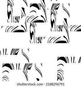 Abstract pattern geometric shapes with marble or liquid texture black colour