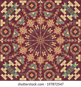 Abstract pattern with geometric shapes. Original design   