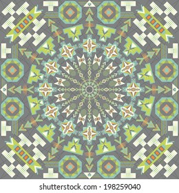 Abstract pattern with geometric shapes. Original style   