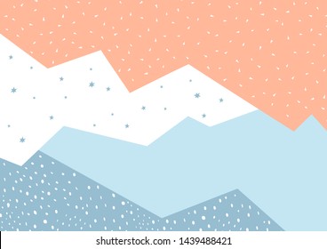 Abstract pattern with geometric shapes in pastel. Vector background