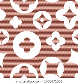 An abstract pattern of geometric shapes. Stylish prin, for fabric. Seamless texture