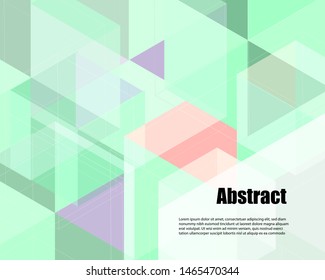 Abstract pattern of geometric shapes. Geometric triangular green background vector. Beautiful colorful gradient backdrop for making banner or template.