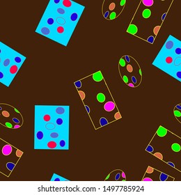 Abstract pattern geometric shapes.Dark background.Vector illustration.