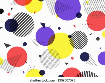 Abstract pattern geometric simple colorful shape design. You can use for ad, poster, artwork, geometrical modern design, cover page. vector eps10