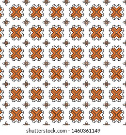 Abstract pattern in geometric style. Classic color with geometric shapes vector.