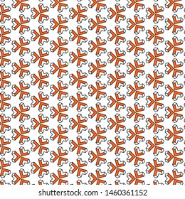 Abstract pattern in geometric style. Classic color with geometric shapes vector.