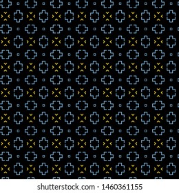 Abstract pattern in geometric style. Classic color with geometric shapes vector.