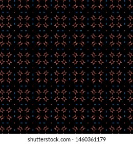 Abstract pattern in geometric style. Classic color with geometric shapes vector.