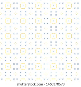 Abstract pattern in geometric style. Classic color with geometric shapes vector.