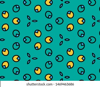 Abstract pattern in geometric style. Classic color with geometric shapes vector.