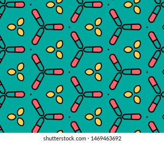 Abstract pattern in geometric style. Classic color with geometric shapes vector.