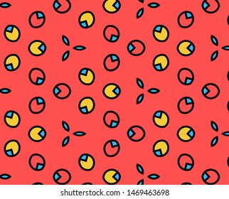 Abstract pattern in geometric style. Classic color with geometric shapes vector.