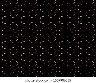 Abstract pattern in geometric style. Classic color with geometric shapes vector - Modern pattern on the black background