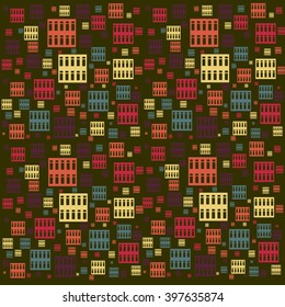 abstract pattern. geometric pattern. vector  brown background