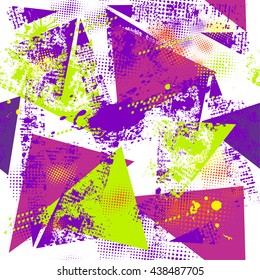 Abstract pattern for girls. Modern seamless background.  Grunge urban seamless pattern for guys. Abstract urban wallpaper. Creative design. Urban wallpaper. Geometric pattern with shapes, textures