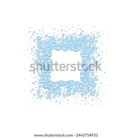 Abstract pattern with glass color balls or precious pearls. Glossy realistic ball. 3d vector illustration. Photoframe.