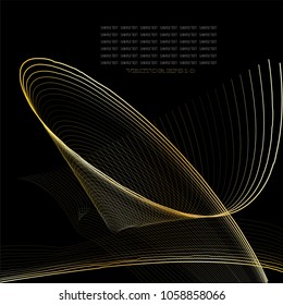 Abstract pattern golden line background,EPS10