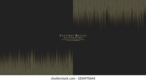 Abstract pattern golden line. Design stripe gold on black background. Modern luxury concept. Vector illustration
