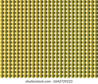 Abstract Pattern of Golden Spheres with Colorful Star Clusters Inside