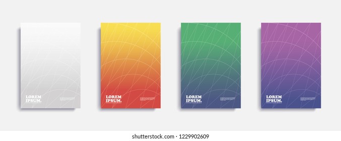 Abstract pattern gradient background templates. Cover design abstract for brochure